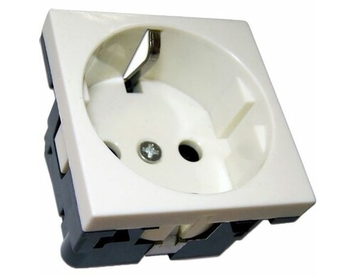 Розетка Lanmaster (NM-EL45X45-WH) настенная встраиваемая 45x45x41мм без крышки Mosaic белый