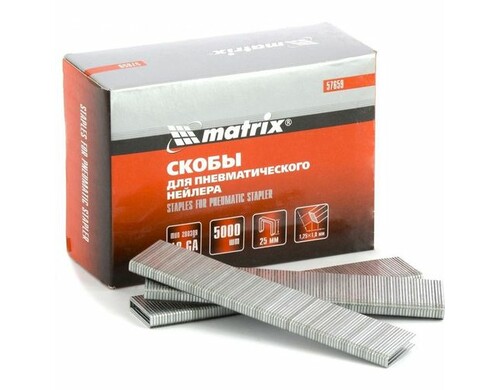 Скобы для пневмоинструмента MATRIX 57659