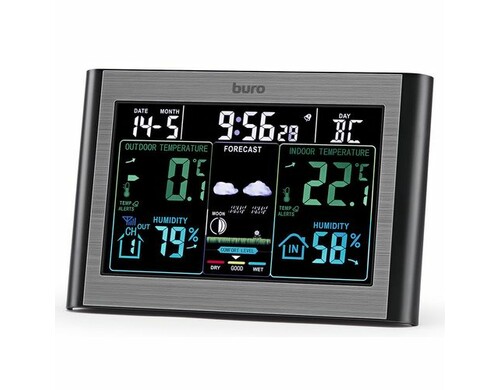 Погодная станция Buro BU-WSH114-COLOR, черный