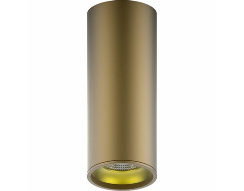Светильник GAUSS Overhead HD002, 12 Вт, 3000К (белый теплый), коричневый/золото
