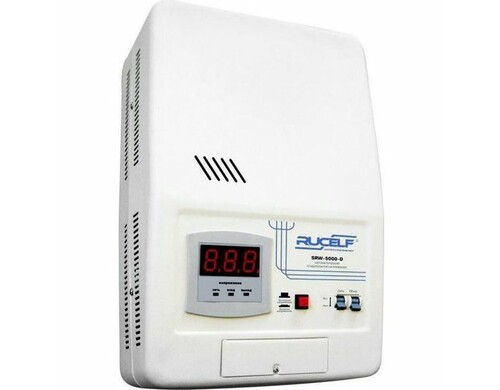 Стабилизатор напряжения RUCELF SRW-5000-D, 4кВт белый