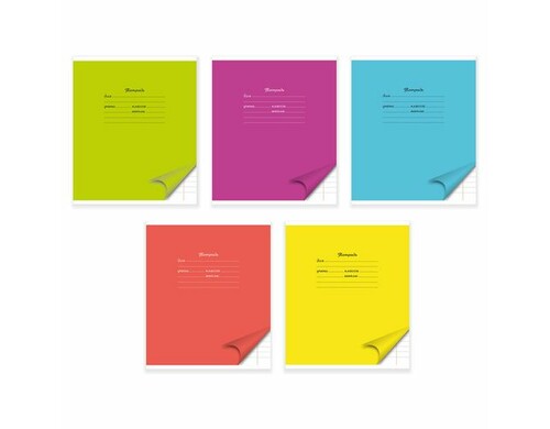 Тетрадь Silwerhof Яркая линейка, 18л. [1615635] 10 шт./кор.