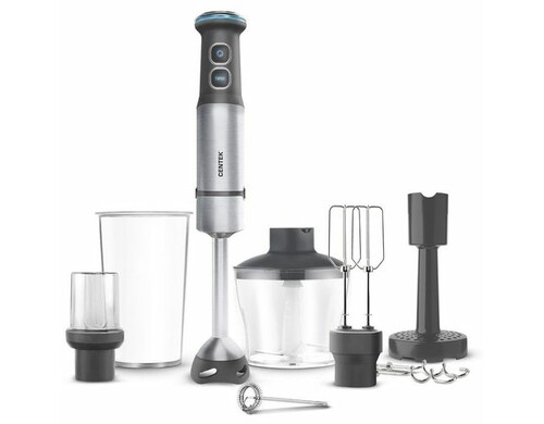 Блендер CENTEK CT-1313, погружной, серый/стальной