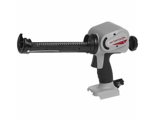 Пистолет для герметика Интерскол ШПА-310/18 аккум. полузакр. для герметиков серый/черный (647.1.0.70