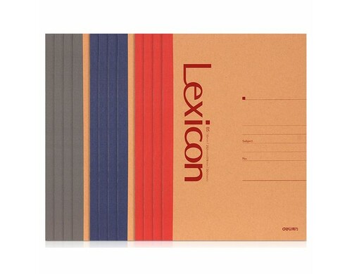 Тетрадь Deli B5, 50л, в линейку, ассорти [23213] 144 шт./кор.