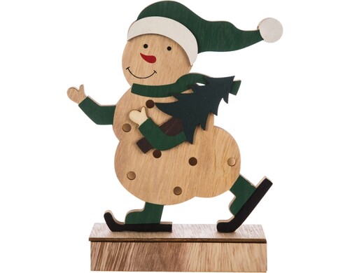 Фигура светодиодная NEON-NIGHT LED Снеговик 18см (504-017)