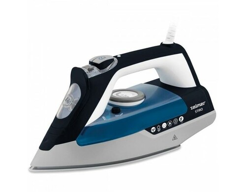 Утюг Zelmer ZIR3000 STIRO, 3000Вт, белый/синий [80105053p]