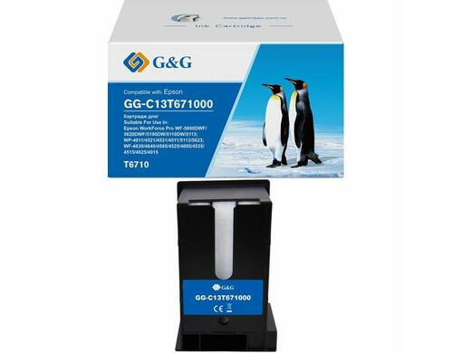 Бункер G&G GG-C13T671000 (C13T671000) для WorkForce WF-5690DWF/5620DWF/5190DW/5110DW/5113