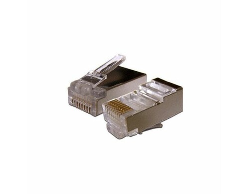 Коннектор Lanmaster (TWT-PL45/S-8P8C-6) STP кат.6 RJ45 (упак.:100шт)