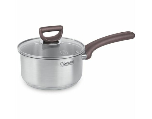 Ковш Rondell Fest RDS-1319, 0.9л, с крышкой, стальной