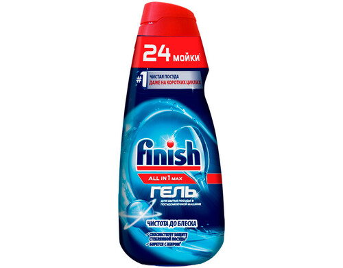 Гель для посудомоечной машины Finish Чистота до блеска 600 мл