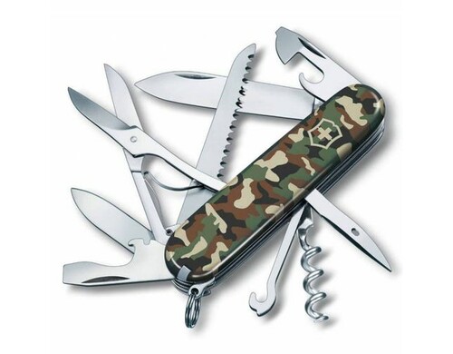 Складной нож Victorinox Huntsman, функций: 15, 91мм, камуфляж , коробка картонная [1.3713.94]