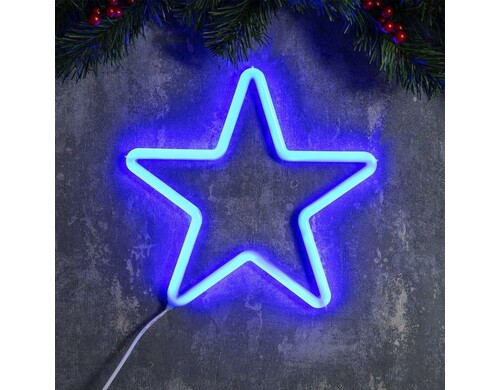 Светодиодная фигура Luazon Lighting Звезда 28см 220 В синий