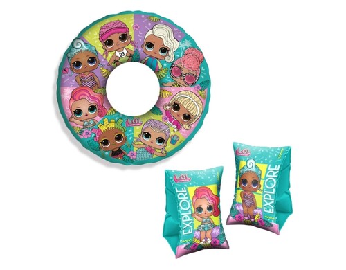 Комплект для плавания: круг + нарукавники ND Play L.O.L. Surprise