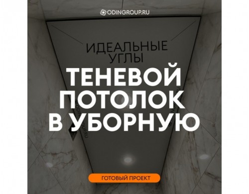 Теневой потолок в уборной