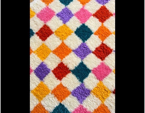 Разноцветный коврик в клеточку