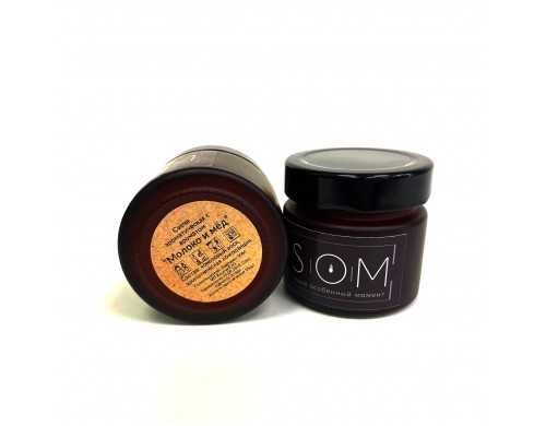 

Свеча ароматическая из кокосового воска "Молоко & мёд" 100/200мл