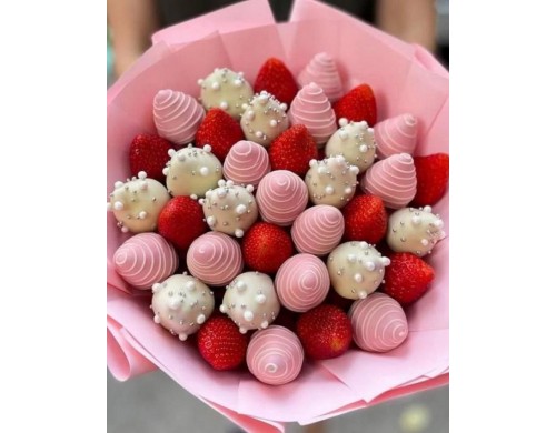 Букет из клубники в шоколаде