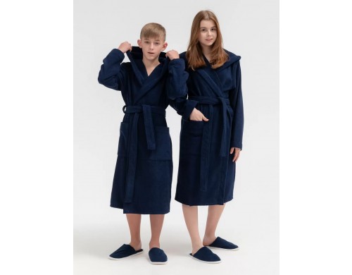 Халат детский Росхалат МЗ-18, синий, 146