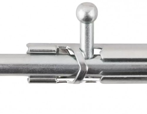 Шпингалет накладной, 90 мм, цинк