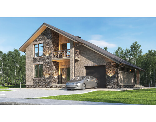 Проект жилого двухэтажного дома Dialog 180-2