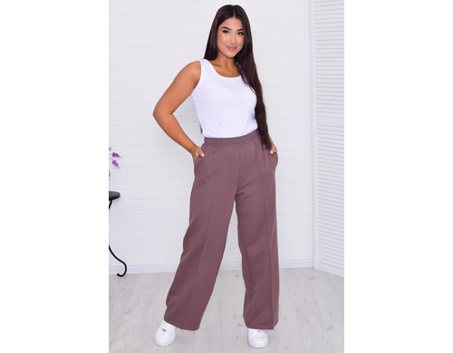 Брюки домашние женские Новое Кимоно 8-040 коричневые 50 RU