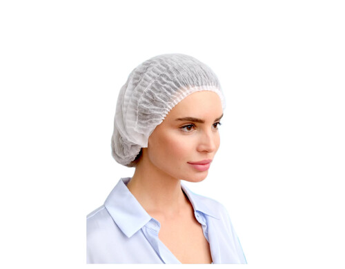 Шапочки одноразовые медицинские косметические белые 100 шт.