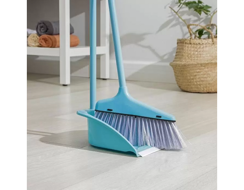 Комплект для уборки: щётка 23x78, совок 25x26x71, ручки металл, цвет МИКС