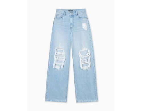 Джинсы для девочки Gloria Jeans GJN030700 синий /лайт/ 8-10л/140