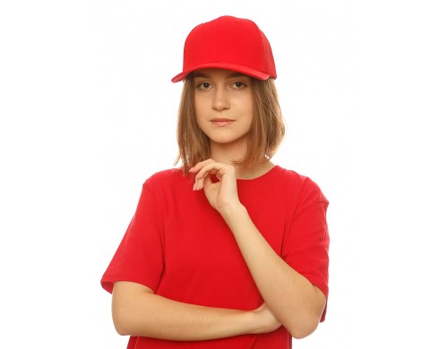 Бейсболка унисекс Modniki 3093343 красная, р. 54-56