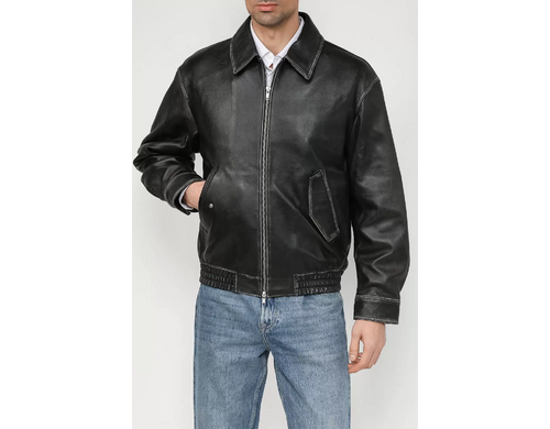 Кожаная куртка мужская Dunst UDJU3C102G3 черная XL
