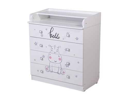 Комод Фея 1580 Бегемотик, белый