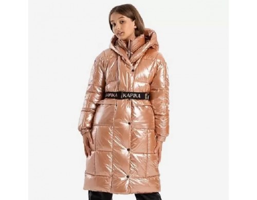 Пуховик детский Kapika IJGCK09-T0, цвет бежевый, размер 164