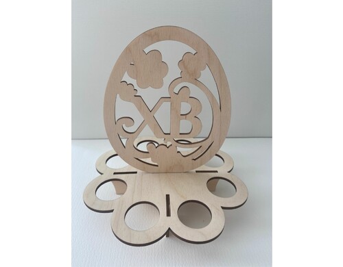 Подставка пасxальная для яиц деревянная сервировка стола