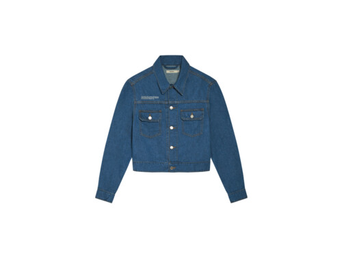 Джинсовая куртка унисекс PANGAIA 418 синяя XS
