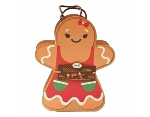 Конфеты шоколадные Feletti в форме пряничного человечка 200 г