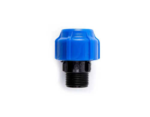 Муфта переход. ПЭ с нар. труб. резьбой 20х3/4'' обж.  SPEKTR