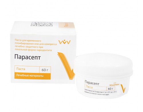 Защитный компресс Владмива для дёсен Парасепт паста 60 гр