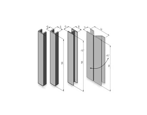 Комплект для цоколя Престиж h100 мм