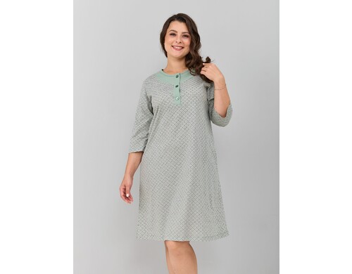 Платье домашнее женское Алтекс S-008 зеленое 56 RU