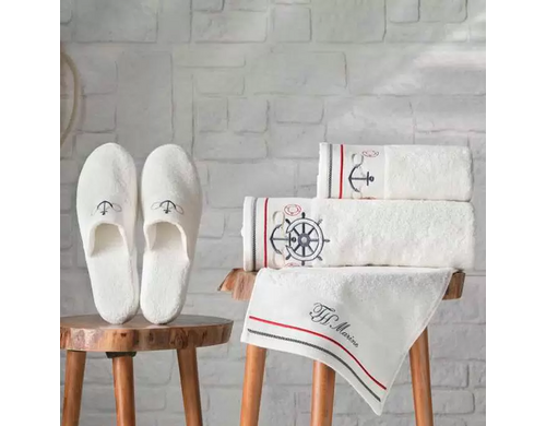 Набор Полотенец Tivolyo home 32х50 см, 50х100 см, 75х150 см белый