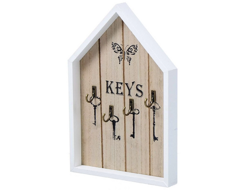 Ключница Домик, 18x27x2.5 см, 4 крюч, Y4-3863