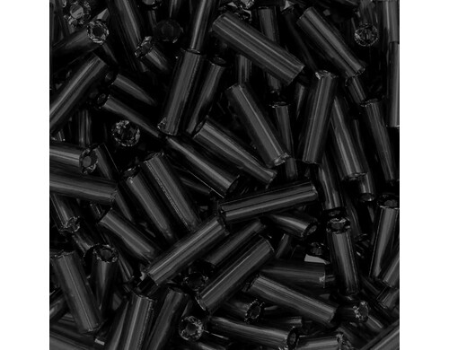 Бисер для декоративных украшений стеклярус Zlatka черный 10 г