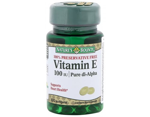 Нэйчес Баунти Витамин Е 100МЕ капсулы 100 шт.
