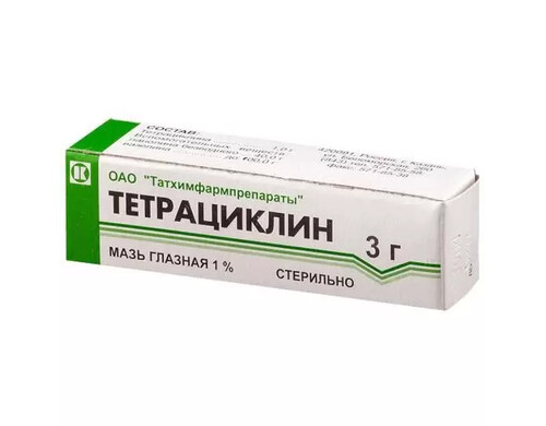 Тетрациклин мазь глазная 1% 3г