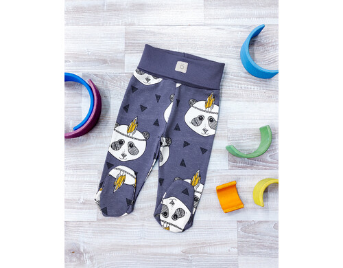 Ползунки детские Mjolk  на широком поясе Панды  62