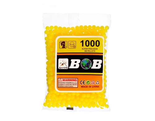 Пульки игрушечные желтые в пакете, 1000 шт.