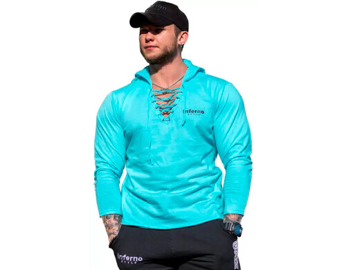 Лонгслив мужской INFERNO style Ф-011-000 бирюзовый XL