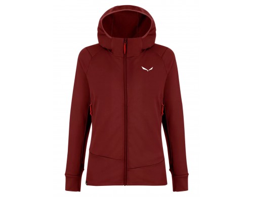 Толстовка женская Salewa Puez Pl W Hd Jacket бордовая 40