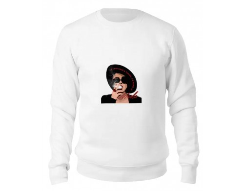 Свитшот унисекс Printio Марла сингер (бойцовский клуб) белый XS